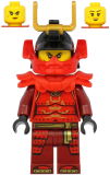 LEGO njo614 Samurai X (Nya) - Legacy, Red Shoulder Pads